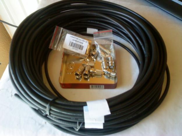 3 tiradas de cable RG MIL C-17 sin uso y 4 SMA REV.M RG58. Escucho ofertas