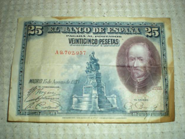 vendo billetes de 1 ptas,5 ptas,25 ptas,100 ptas,200 ptas,500 ptas