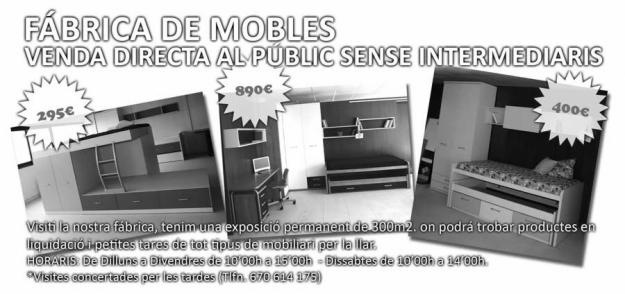 FABRICA DE MUEBLES VENTA DIRECTA