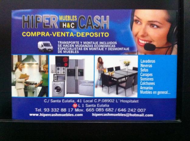 Hiper Cash Muebles tu tienda de segunda mano