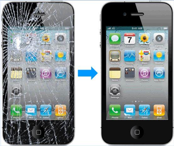 Pantalla de cristaI iphone 4 +LCD Display tactil