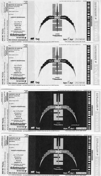 U2 - CONCIERTOS en BCN