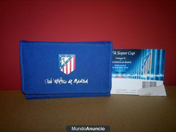 Vendo cartera de bolsillo del atletico de madrid