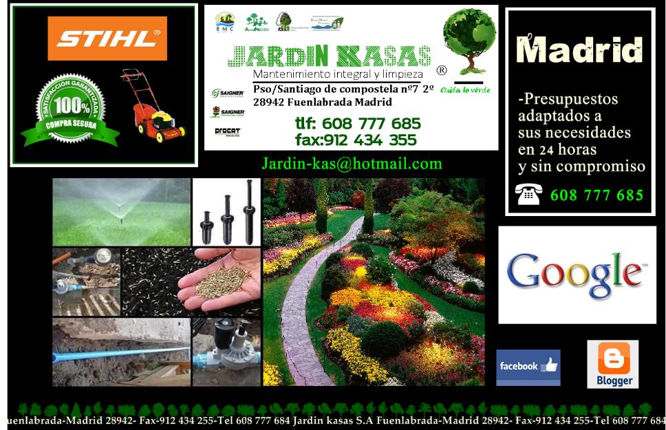 JardinKasas 28942 Fuenlabrada Madrid -Mantenimiento integral de zonas verdes
