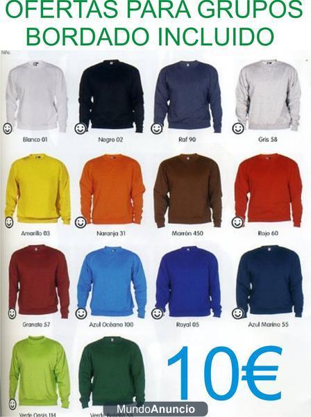 Sudaderas 10€ Roly con Bordado