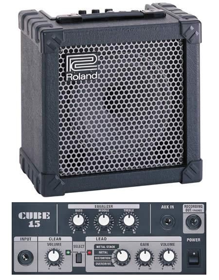 Vendo amplificador Roland Cube 15w.