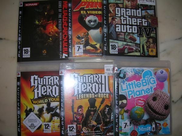 vendo 6 juegos para la playstation 3