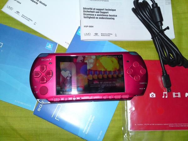 VENDO PSP 3400rr radiant red . con WINDOWS VISTA INCORPORADOSUR