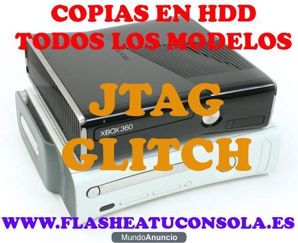 jtag xbox 360 fat y slim carga backups y homebrew