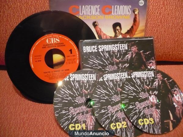 LOTE BRUCE SPRINGSTEEN SINGLE + TRIPLE CD DE REGALO