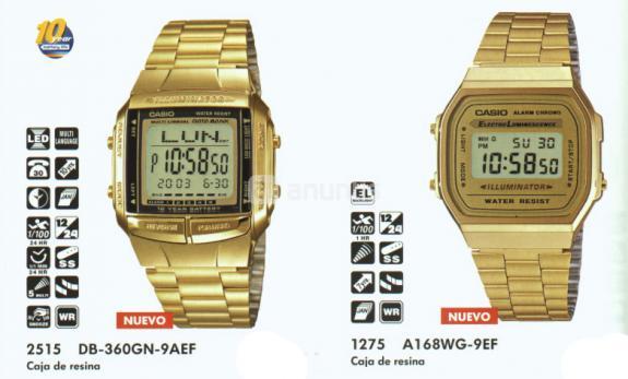 RELOJ CASIO DORADO 2011