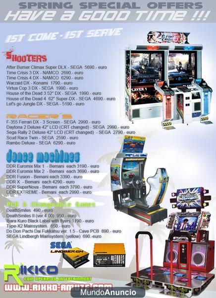 Sega OutRun 2 DX / Daytona 2 arcade machines . . .