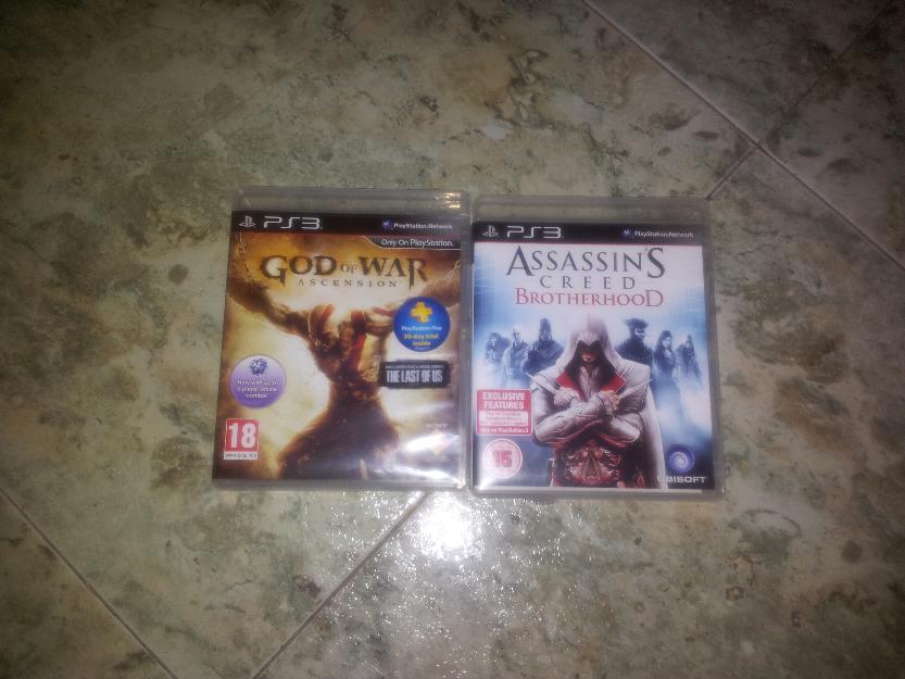 Vendo God of war ascension y Asassins Creed Brotherhood