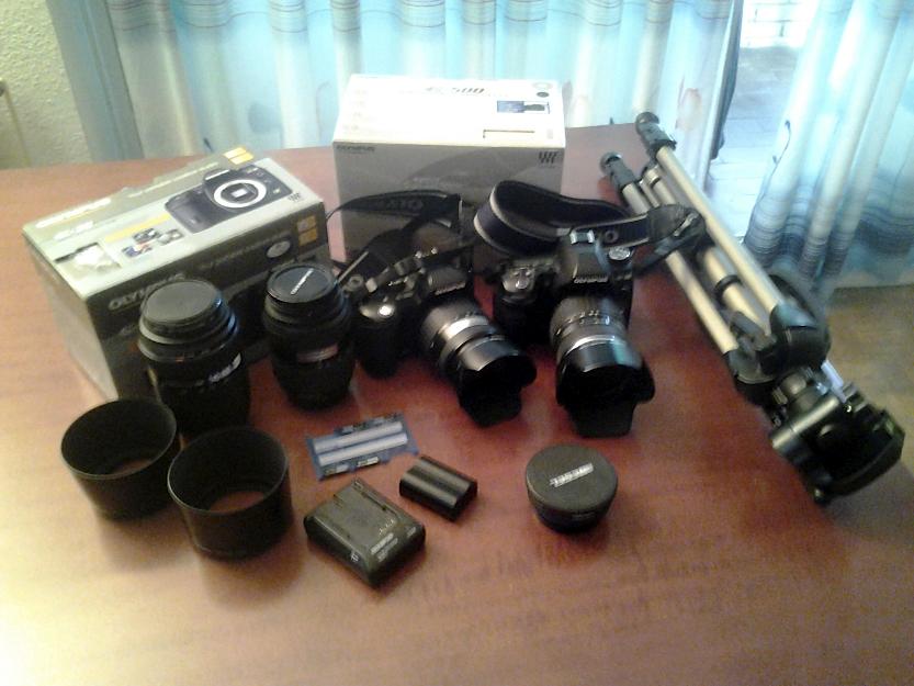 Vendo equipo de fotografía Olympus completo. Perfecto estado