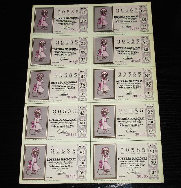 Loteria nacional-aunque la mona se vista-1969