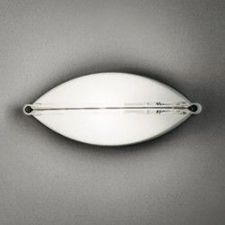 Artemide Mitasi 36 - Difusor en el cristal enarenado, incandescente: plata - iLamparas.com