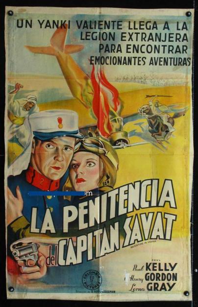 POSTER ADVENTURE IN SAHARA(Argentina)Año 1938