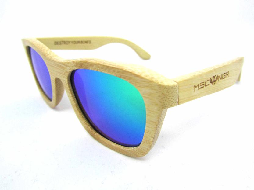 Gafas de sol de bambú - 100% bamboo and wooden sunglasses wayfarer