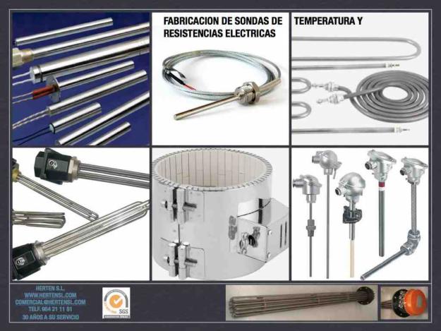 FABRICACION DE RESISTENCIAS ELECTRICAS HERTEN -  ELECTRIC HEATERS HERTEN-