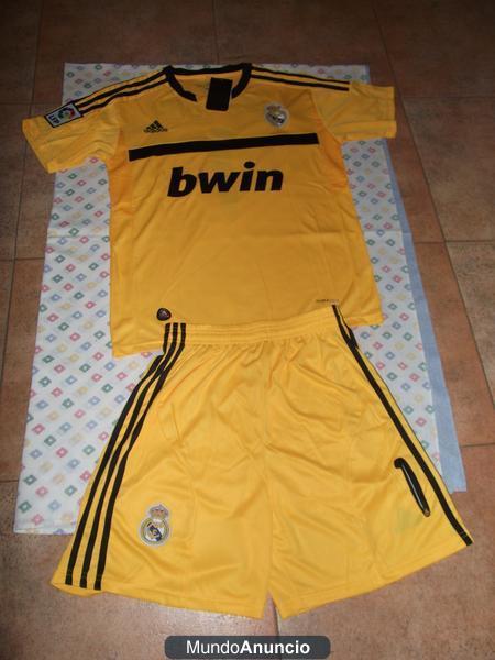 EQUIPACION CASILLAS AMARILLO REAL MADRID 2012 TALLA M