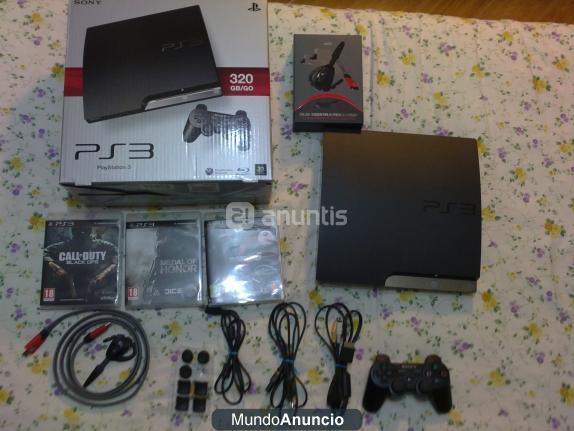 oferta se vende play 3 320 gb  con un juego un mando, camara cable de hdmi,