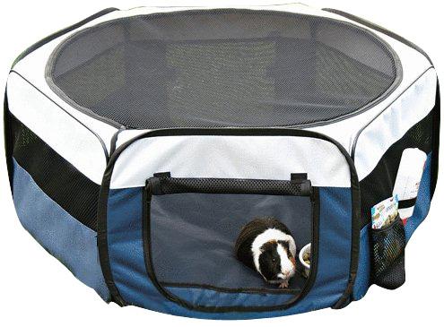 Parque de nylon plegable para animales