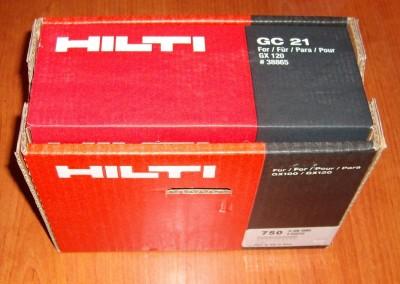 HILTI Clavos X-GN 20MX con carga de gas gc21 (gc 21)  para utilizar con pistola gx120