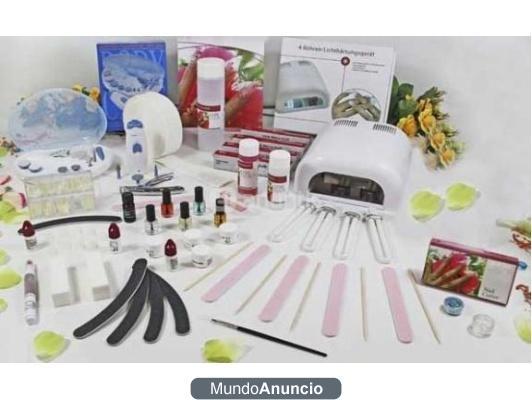 uñas de gel lampara uv, torno