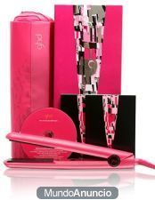 Plancha Ghd rosa originial con hologramas