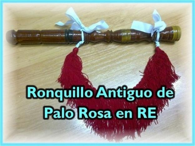 Vendo ronquillo antiguo de palo rosa en re