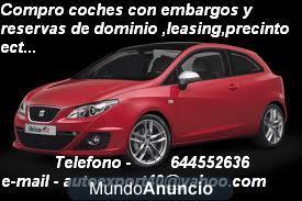 compro coches con embargo y precinto para exportacion