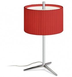 Vibia Sobremesa bajo plis crom.p roja - iLamparas.com