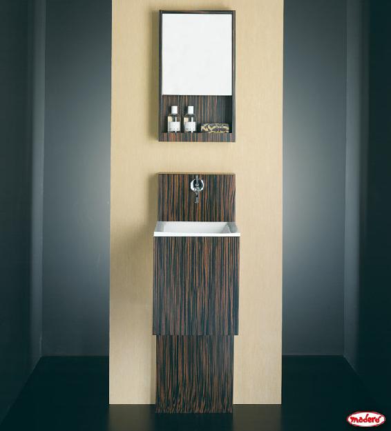 Maderó-mueble serie XS Fuente cubo puerta madera ébano