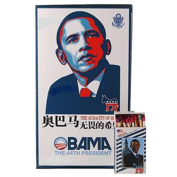 COLECCION 10 CAJAS DE CERILLAS: BARACK OBAMA