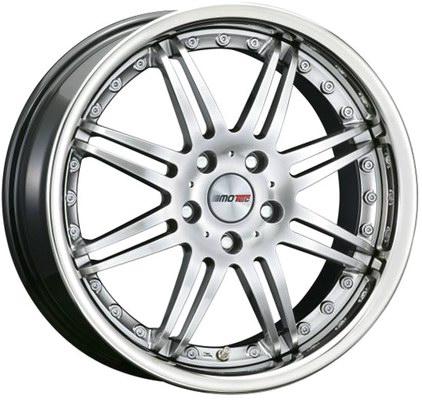 LLANTA SUPERLIGERA MOTEC EN 18” MODELO ANTARES DE SIETE BRAZOS HIPER SILVER PULIDO A BRILL