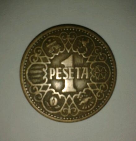 moneda de una peseta de 1944