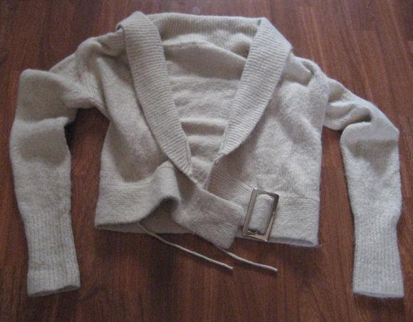 Chaqueta cruzada beige