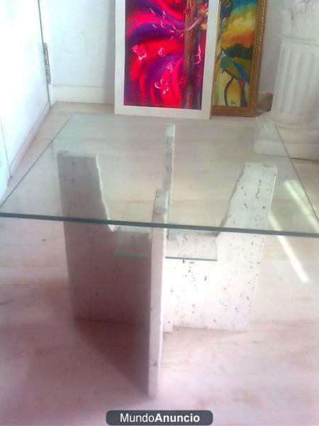 CHOLLAZO!!.LOTE DE 2 BUTACONES+MESITA MARMOL Y CRISTAL+MUEBLE ESTANTERIA CRISTAL: 100 EUROS. 626902004.MADRID CENTRO