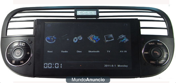 Fiat 500 Dvd Gps Tdt Bluetooth