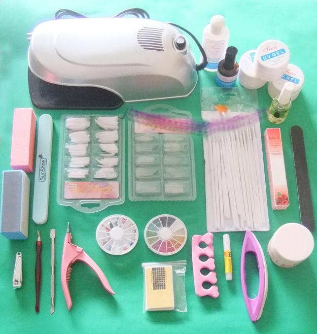 Kit uñas de gel profesional, con lámpara incluida Nuevos