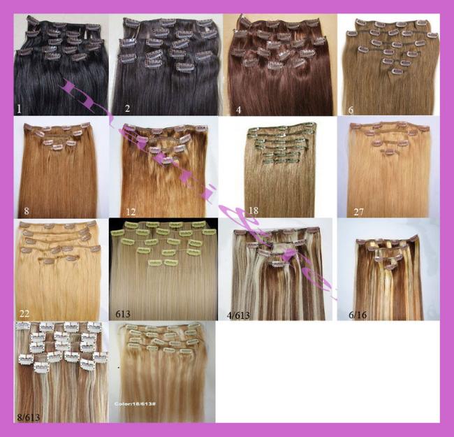 Extensiones clip quita/pon pelo natural liso.65€. varias larguras