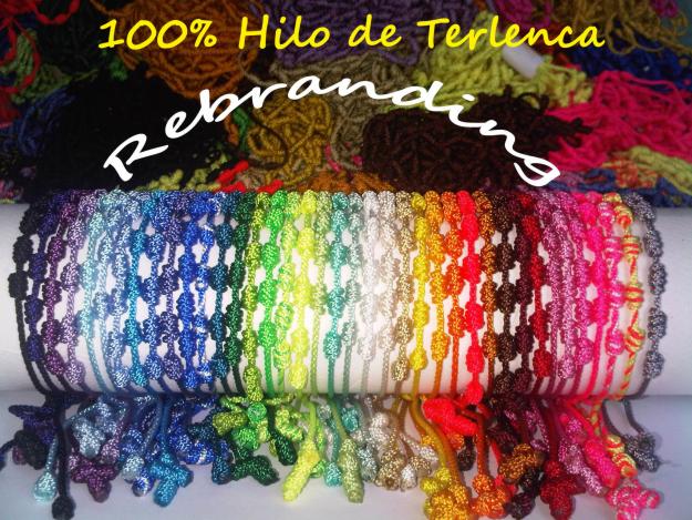 PULSERAS DECENARIOS Y ROSARIOS ORIGINALES 100% HILO DE TERLENCA. LAS MEJORES OFERTAS