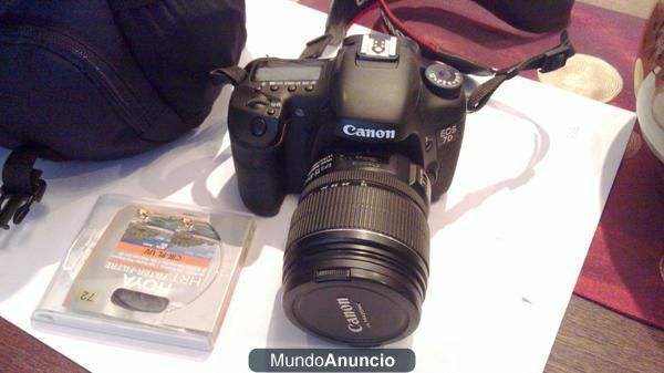 Camara de foto Canon 7D objetivo 15-85mm seminueva y extras.