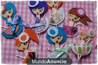 muñecas de fieltro detalles para eventos varios