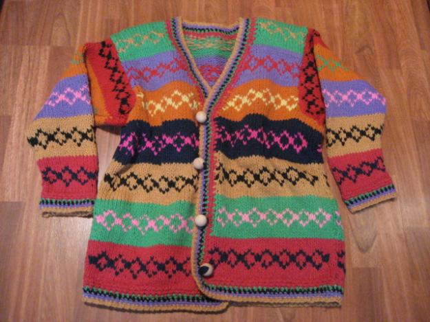 Chaqueta artesanal colores