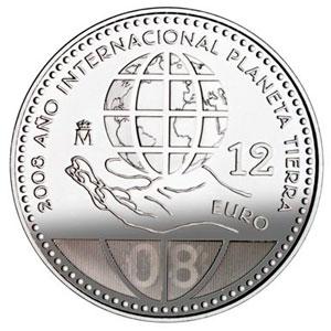 MONEDA DE PLATA DE 12 € S/C DEL AÑO 2.008