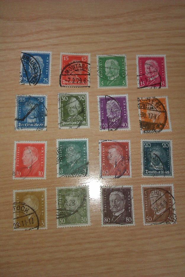 lot of 16 germany stamp issues (1926-32) - famous germans & pres