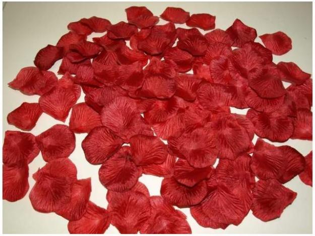 LOTE DE 400 PETALOS DE ROSA COLOR BURDEOS-IDEAL BODAS