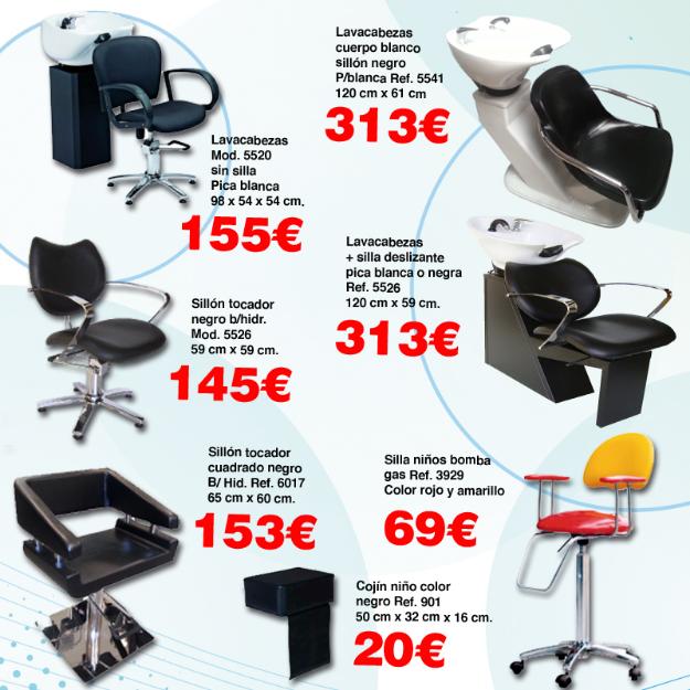 Mobiliario de peluquería.precios especiales