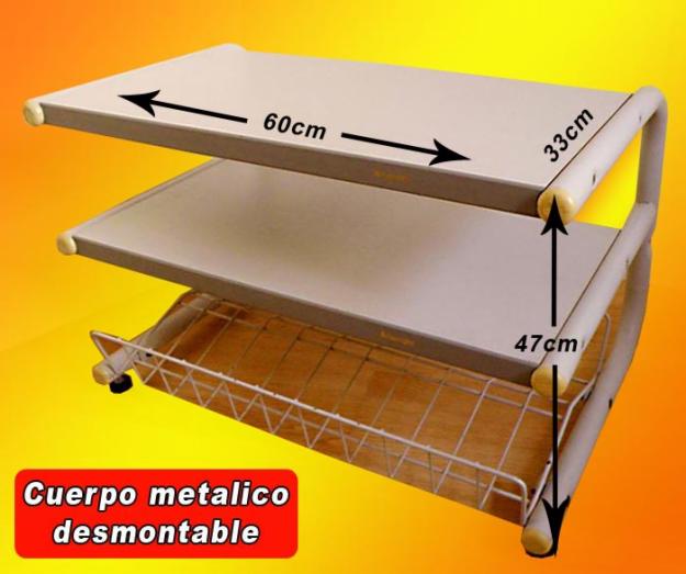 Mesa informatica para Impresora, Escanner, desmontable